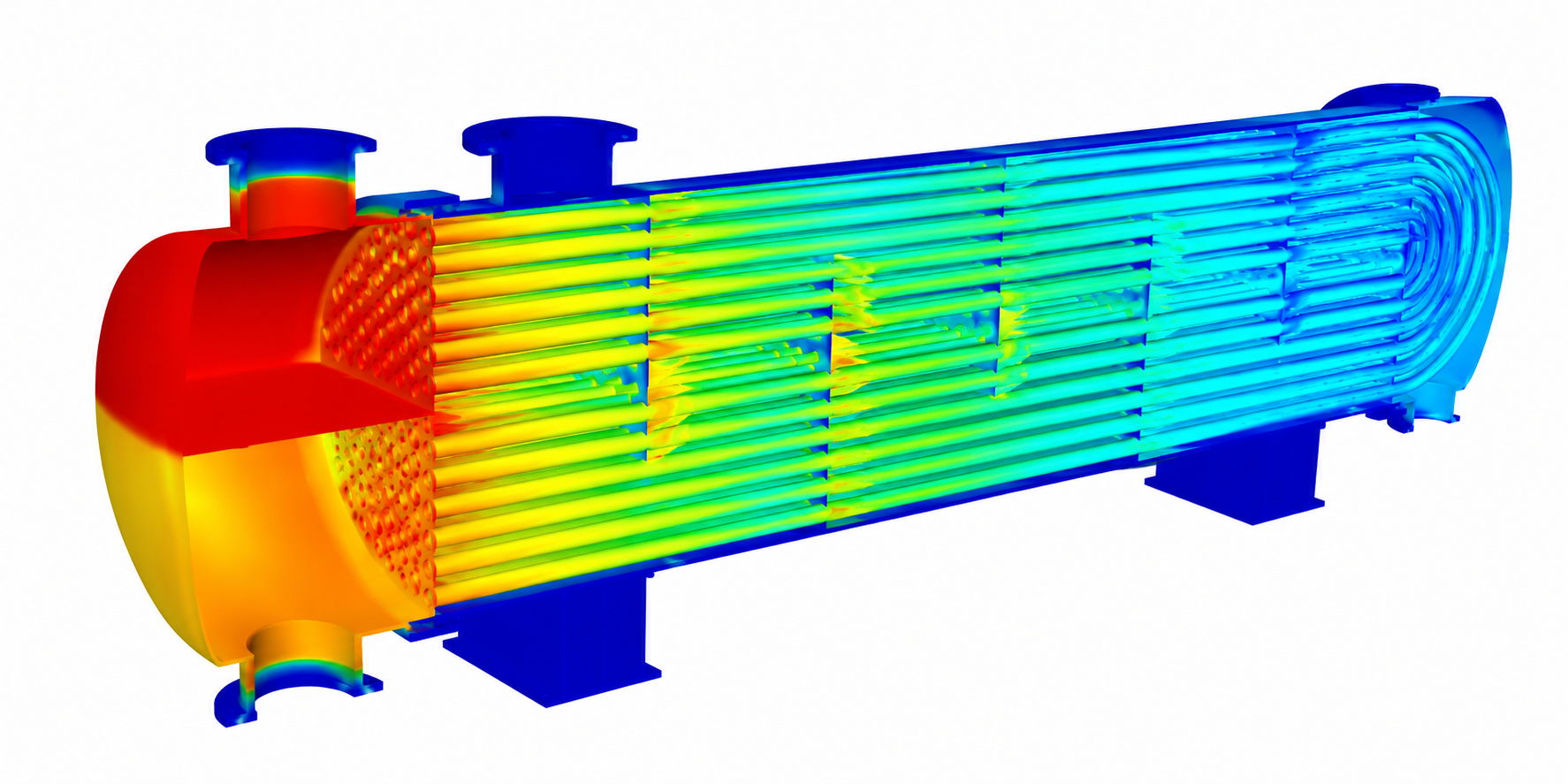 CFD Heat Transfer Analysis visualization