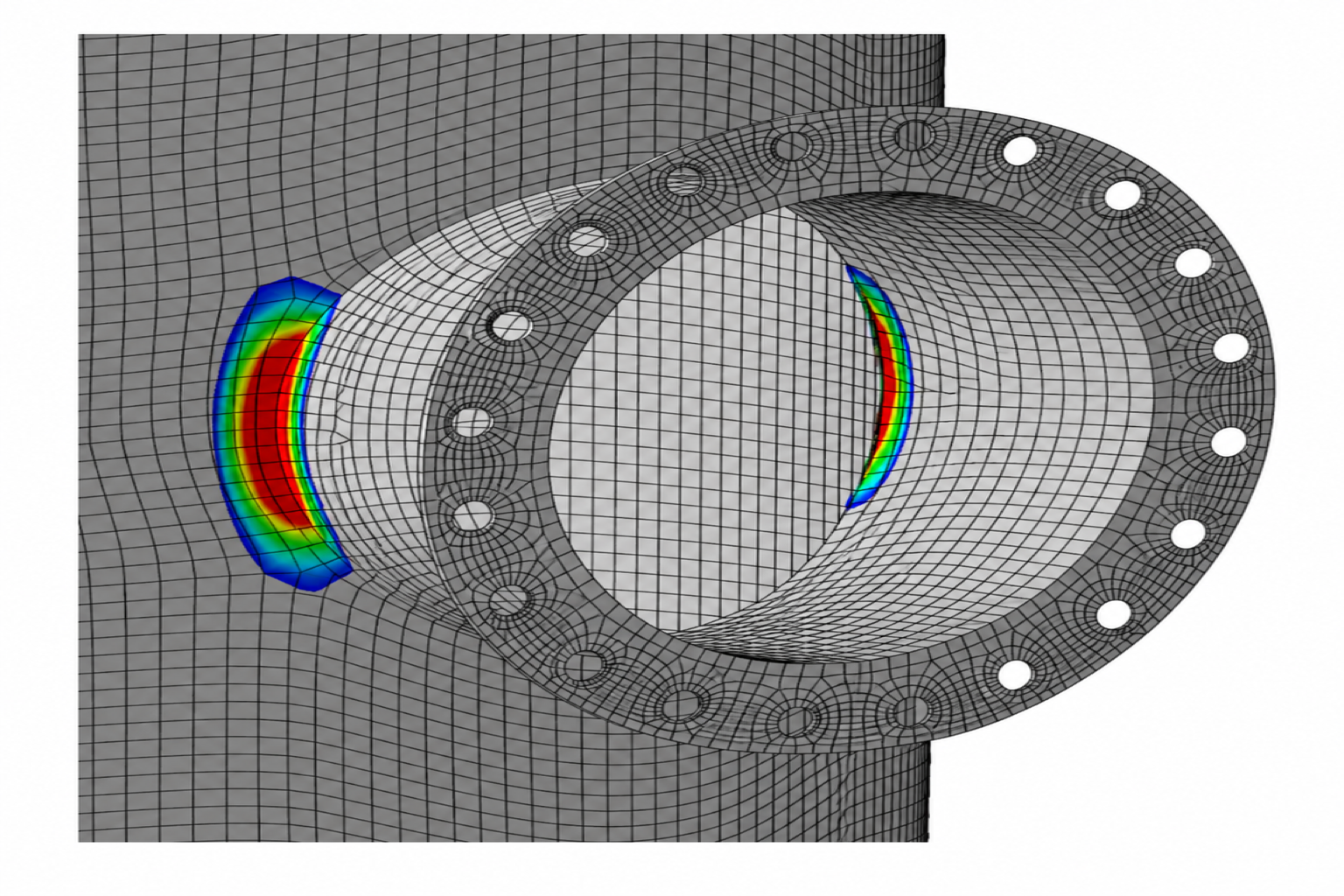 FEA Fatigue Analysis visualization